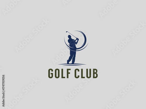 Golf logo design vector template 