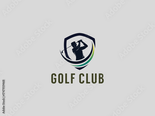 Golf logo design vector template 