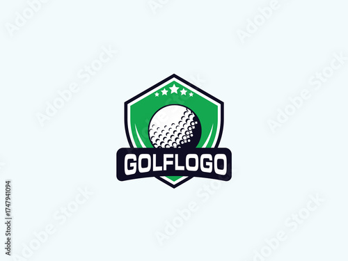 Golf logo design vector template 
