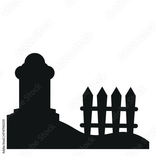Halloween Gravestone Corner