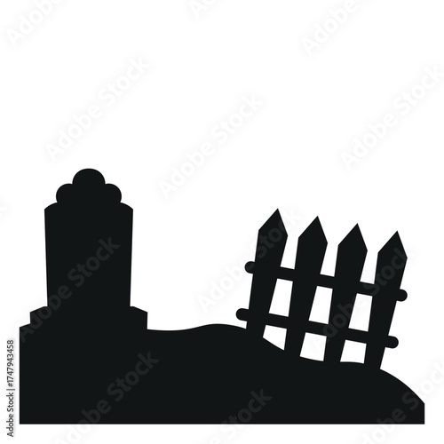 Halloween Gravestone Corner