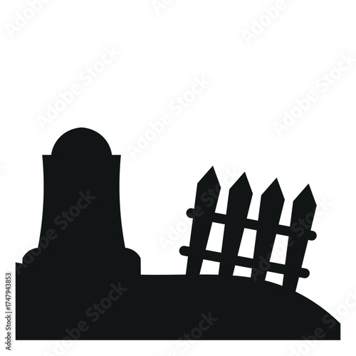 Halloween Gravestone Corner
