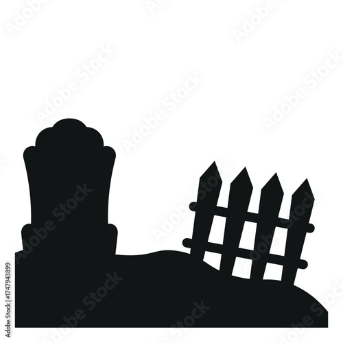 Halloween Gravestone Corner