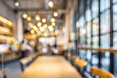 Wallpaper Mural Blurred interior view of a cafe Torontodigital.ca