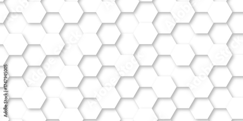Modern Technology Inspired Honeycomb Texture with Hexagonal Shapes. Digital Mesh Pattern, 3D Carbon Structure, and Bright Light Effects for Backgrounds, Banners, and Graphic Design.