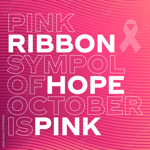 Bast Cancer Awareness Pink Ribbon
