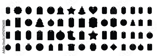 price tags and gift cards christmas tag labels set label