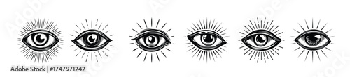 providence illuminati eye mason tattoo or symbol vector