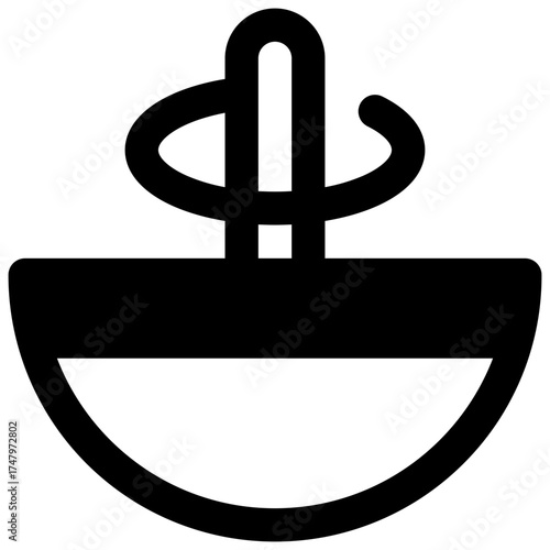 Mix. Outlined stroke vector icon with black-filled details.