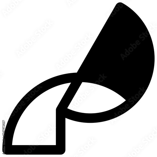 Pour. Outlined stroke vector icon with black-filled details.