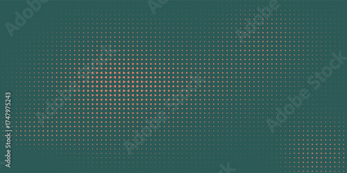 Triangles Halftone Pattern Twisted Border Vector Orange Green Abstract Background. Ultra Modern Minimalistic Art Half Tone Graphics Eye Catching Rush Wallpaper. Futuristic Technology Art Illustration