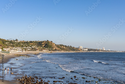 Canvas Print Will Rogers State Beach is a beach park on the Santa Monica Bay, at the Pacific coast of Southern California