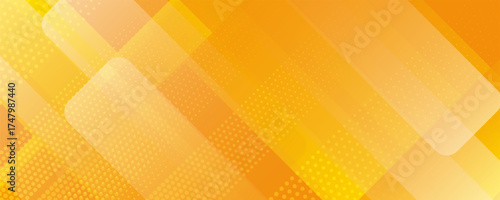 Modern orange yellow abstract background banner. Illustration vector technology background, for design brochure, flyer