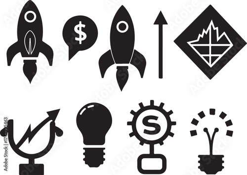 Launch your startup dreams with innovative icons