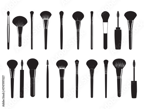 akeup brushes silhouette 