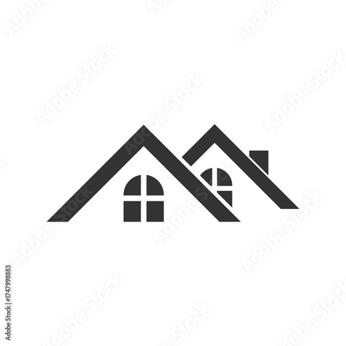 Free Download House with roof icon isolated on transparent background - GFXLoad