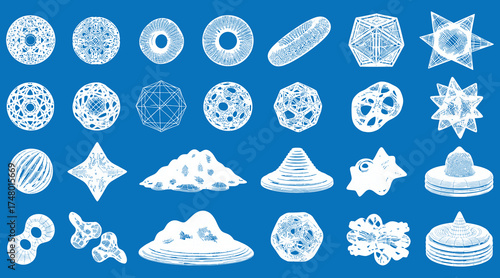 Vector art of a collection of 24 unique vector grunge textures, each one meticulously crafted to add depth and character to your designs, perfect for overlays and backgrounds