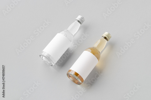 Miniature spirits, liquor bottle mockup