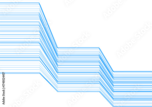 Concept minimal geometric blue lines abstract background. Vector brochure, template background