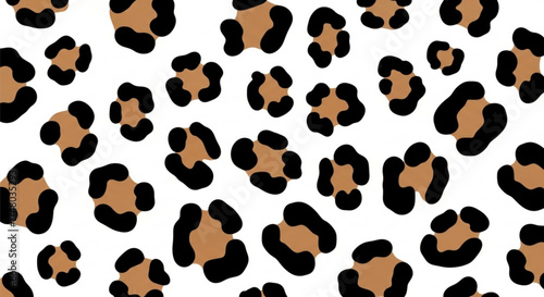 Seamless leopard pattern, perfect for textile design, fashion prints, and creating a wild, animalistic aesthetic in your projects