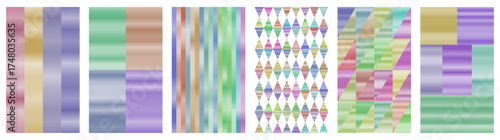 Gentle soft wash gradient background with flowing geometric elements, watercolor-inspired patterns, subtle checker grids, and tranquil color blends for spa branding, wellness posters, and calming 