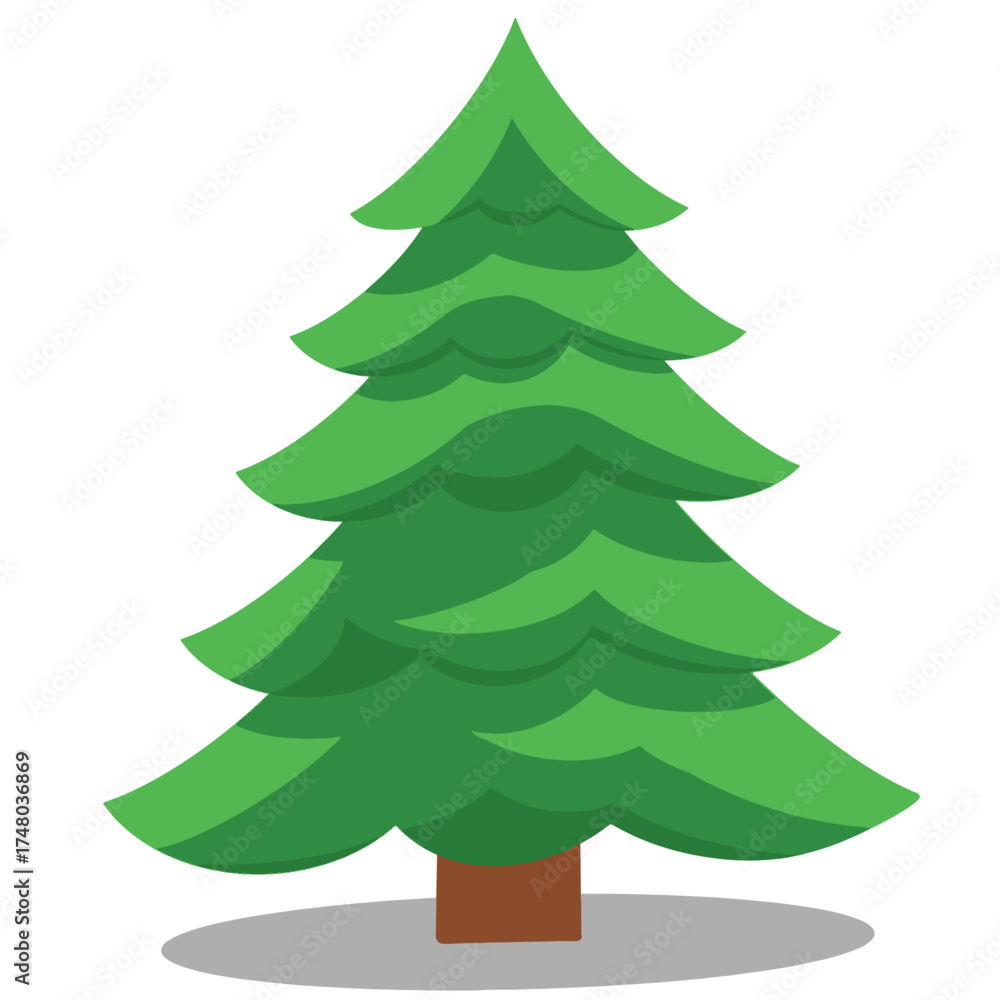 Obraz premium green christmas tree
