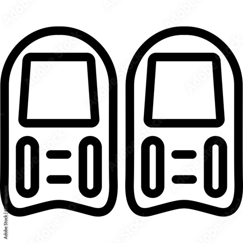 Pool KickBoard Icon Vector Element