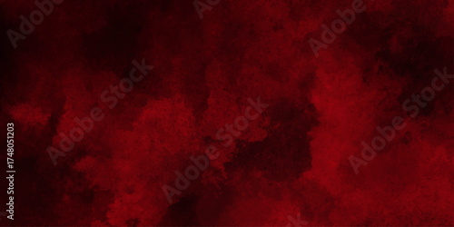 Abstract red grunge natural smooth cement concrete, red velvet grunge texture fantasy smooth watercolor painted art design, poster, cover, banner, flyer and cards. Valentines day.