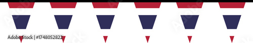 Free Download Seamless flag of Thailand party bunting border. Flat design illustration. - GFXLoad