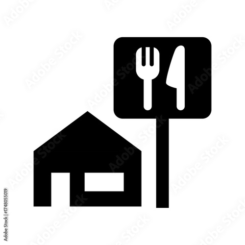 ファミリーレストラン,飲食店のアイコン