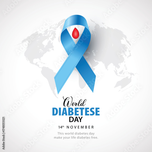 World Diabetes day. November 14,vector logo type icon. abstract Vector illustration