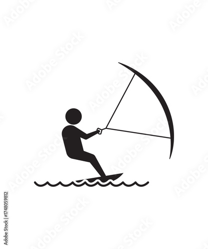 ski icon, vector best flat icon.