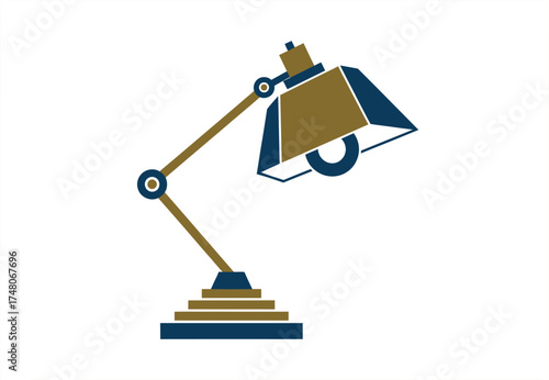 Geometric Desk Lamp Logo