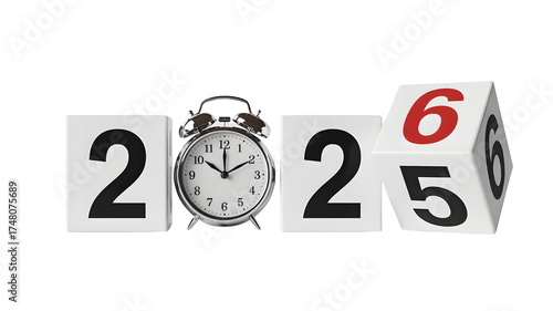 Wallpaper Mural New year calendar clock time date countdown celebration happy future event schedule schedule planning goal 2026 on transparent background Torontodigital.ca