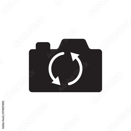 Switch Refresh Camera View Solid Line Icon