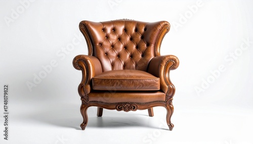 vintage leather armchair