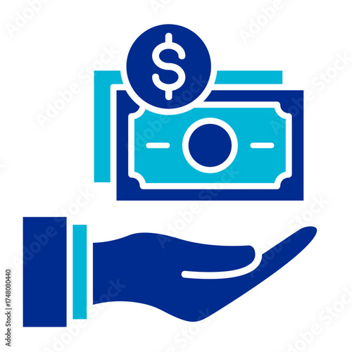Financial Support  Icon Element For Design