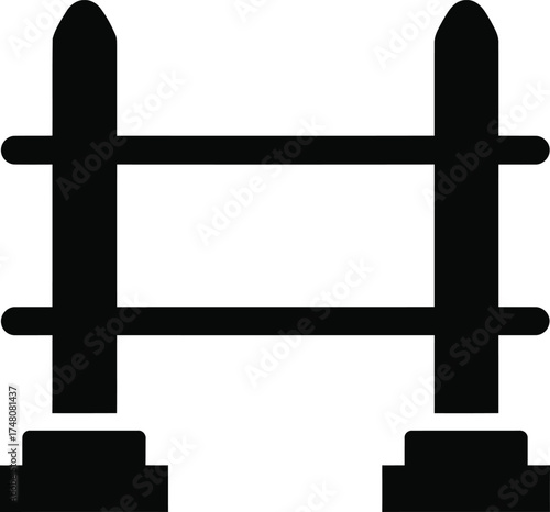 Iconic london tower bridge silhouette graphic for design projects symbolizing travel and iconic architecture vector silhouette