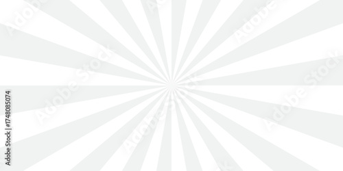 sunburst pattern white and gray design. Vintage sunrays illustration swirl line. sun beam vector banner design pop art comic burst gradient concept pattern.	