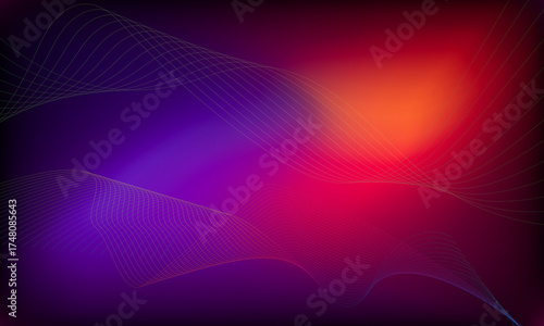 Abstract colorful background vector illustration featuring a modern wave design of blue and pink lines, perfect for digital art, technology wallpaper, or business style backdrop