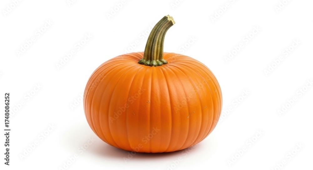 Obraz premium A Perfect Orange Pumpkin Ready for Autumn Celebrations and Fall Harvest Decor