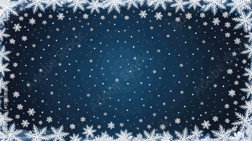 Snowflake winter snow christmas background holiday frost ice cold december season festive pattern design blue silhouette