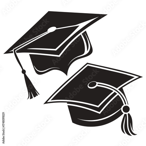 graduation cap vector icon