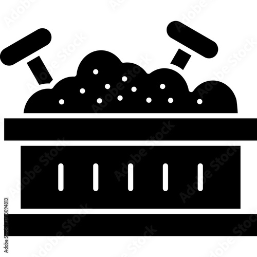 Sandbox Icon Vector Element