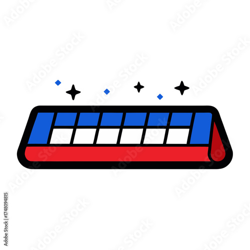 Vintage synthesizer keyboard icon vector graphic scalable electronic music instrument illustration