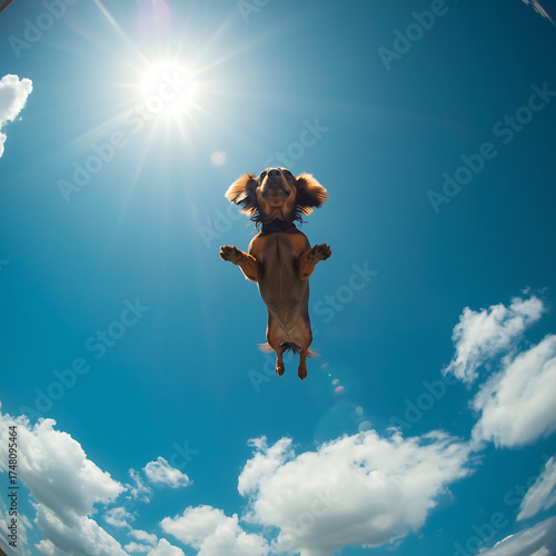 dog in the sky