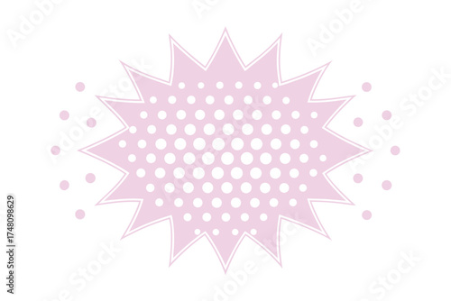 Abstract Halftone Dot Pattern in Black and White