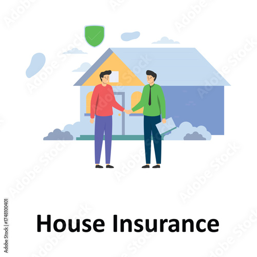 House Insurance Vector Illustration Which can easily edit or modify