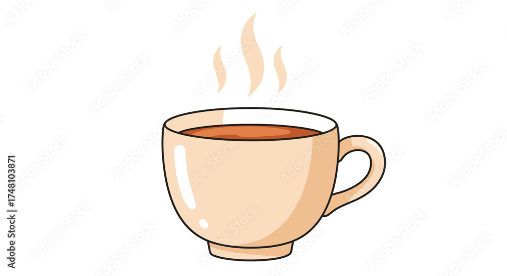Obraz premium A delightful cup of hot coffee with steam rising, perfect for a morning in Magelang