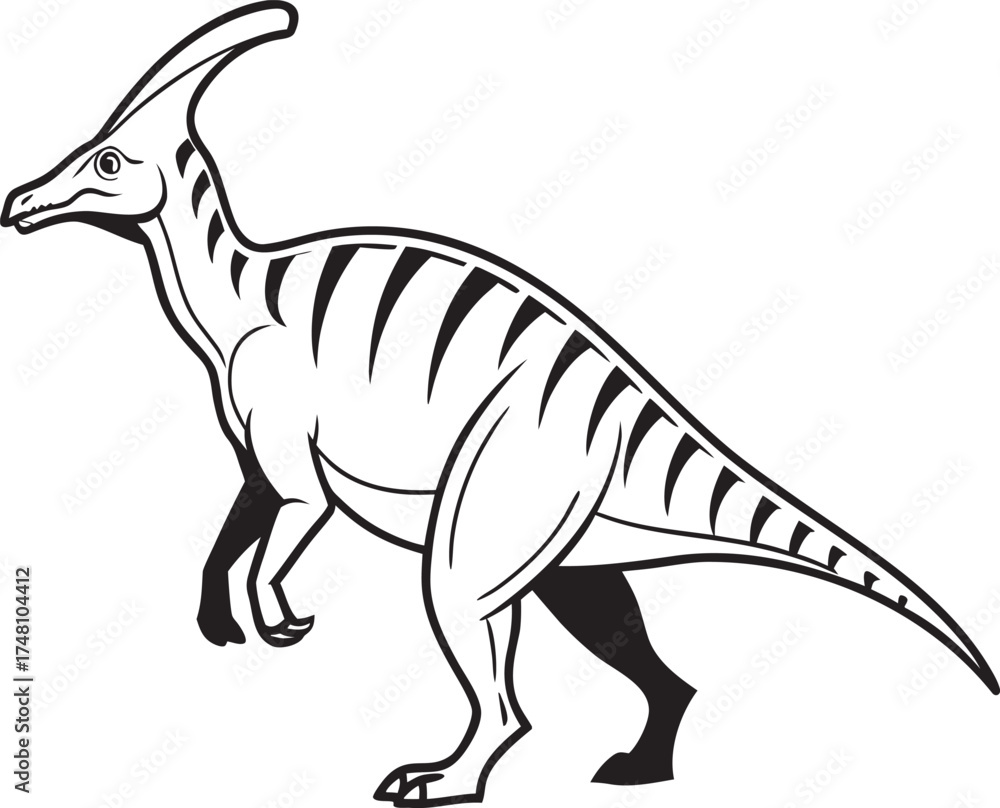 Fototapeta premium Parasaurolophus Dinosaur